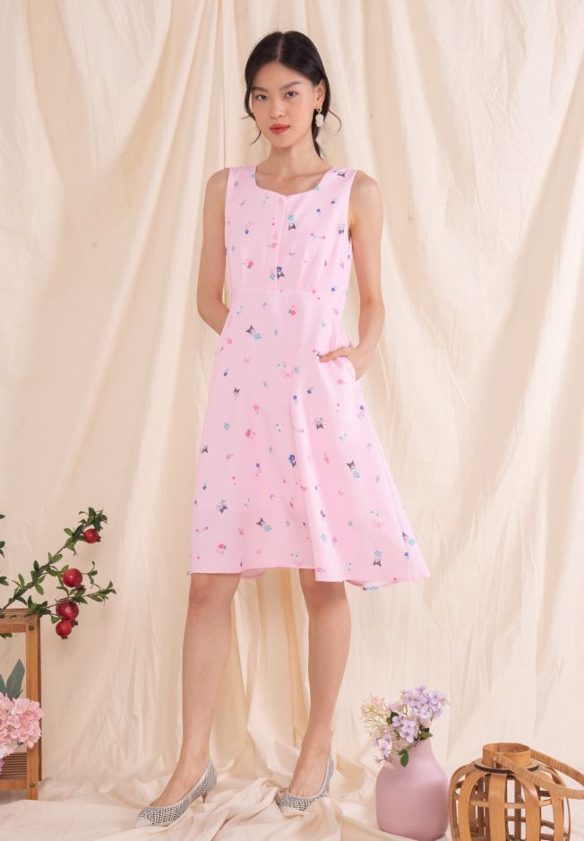 MY MELODY AND KUROMI SPRING FLOWER DRESS